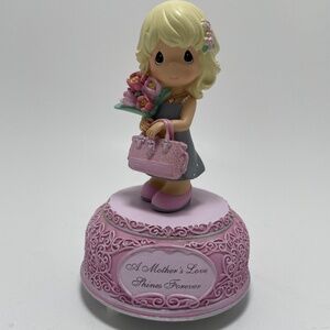 2014 Precious Moments A Mother's LoveShines Forever Music Box Flowers Purse